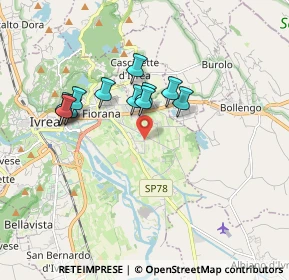 Mappa Piazza Boves, 10015 Ivrea TO, Italia (1.51417)