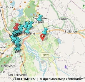 Mappa Piazza Boves, 10015 Ivrea TO, Italia (2.2625)