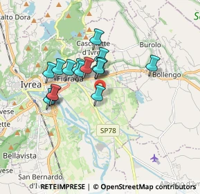 Mappa Piazza Boves, 10015 Ivrea TO, Italia (1.3825)