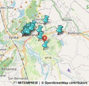Mappa Piazza Boves, 10015 Ivrea TO, Italia (1.517)