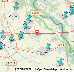 Mappa 28068 Romentino NO, Italia (6.72313)