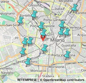 Mappa Via De Togni Aristide, 20123 Milano MI, Italia (1.94857)