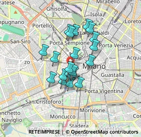 Mappa Via De Togni Aristide, 20123 Milano MI, Italia (1.235)