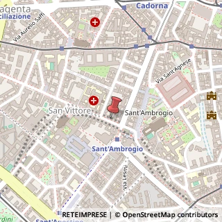 Mappa Via San Vittore, 6, 20123 Milano, Milano (Lombardia)