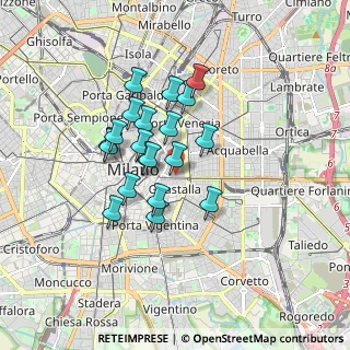 Mappa Via Ottorino Respighi, 20122 Milano MI, Italia (1.345)