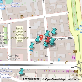 Mappa Via Pompeo Litta, 20158 Milano MI, Italia (0.01667)
