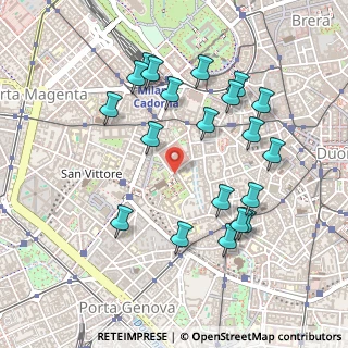 Mappa Largo Gemelli fra Agostino, 20123 Milano MI, Italia (0.4975)