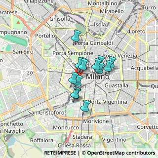 Mappa Largo Gemelli fra Agostino, 20123 Milano MI, Italia (1.04929)