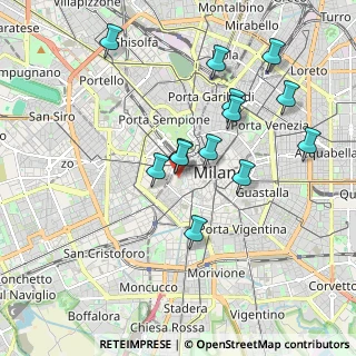 Mappa Largo Gemelli fra Agostino, 20123 Milano MI, Italia (1.79077)