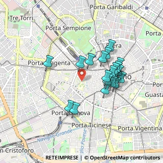 Mappa Largo Gemelli fra Agostino, 20123 Milano MI, Italia (0.7835)
