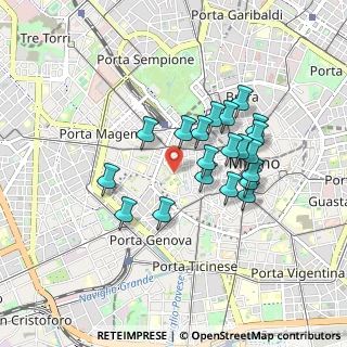 Mappa Largo Gemelli fra Agostino, 20123 Milano MI, Italia (0.7475)