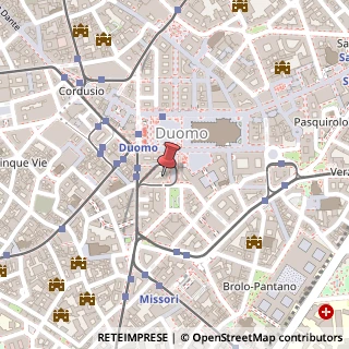 Mappa Piazza Armando Diaz, 2, 20123 Milano, Milano (Lombardia)