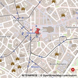 Mappa Via Dogana, 2, 20123 Milano, Milano (Lombardia)