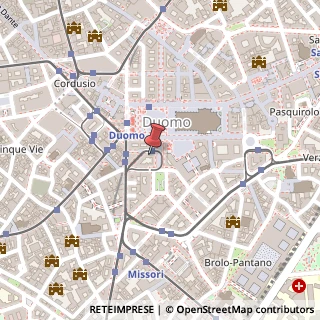 Mappa Via Dogana, 1, 20123 Milano, Milano (Lombardia)