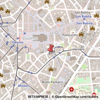 Mappa Via Santa Tecla, 4, 20122 Milano, Milano (Lombardia)