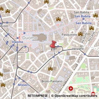 Mappa Via Santa Tecla, 5, 20122 Milano, Milano (Lombardia)