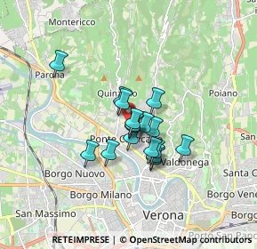 Mappa Via Villa, 37124 Verona VR, Italia (1.11059)