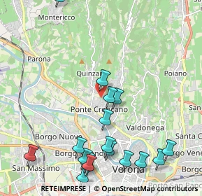 Mappa Via Villa, 37124 Verona VR, Italia (2.54235)