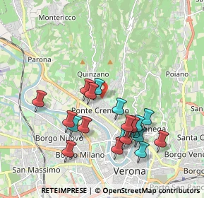 Mappa Via Villa, 37124 Verona VR, Italia (1.866)