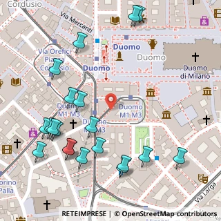 Mappa Via Cappellari, 20123 Milano MI, Italia (0.16)