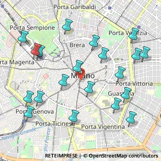Mappa Via Gaetano Giardino, 20123 Milano MI, Italia (1.237)
