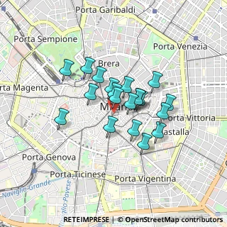Mappa Via Cappellari, 20123 Milano MI, Italia (0.6115)