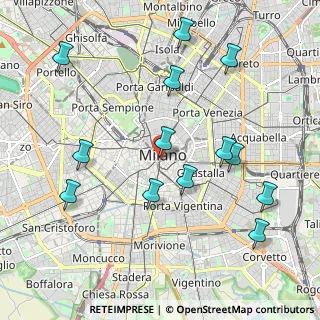 Mappa Via Gaetano Giardino, 20123 Milano MI, Italia (2.22615)