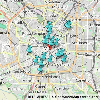 Mappa Via Gaetano Giardino, 20123 Milano MI, Italia (1.32278)