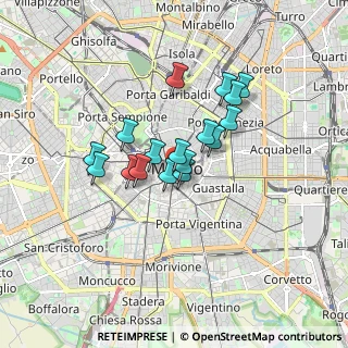 Mappa Via Cappellari, 20123 Milano MI, Italia (1.24176)