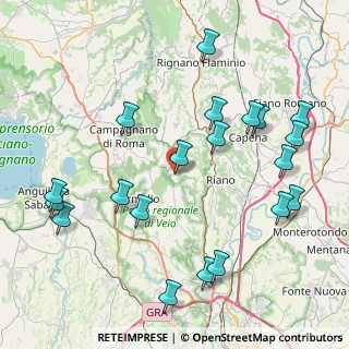 Mappa Sacrofano, 00060 Sacrofano RM, Italia (10.101)