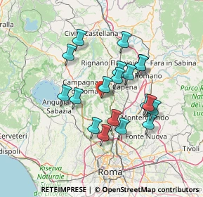 Mappa Sacrofano, 00060 Sacrofano RM, Italia (12.66)