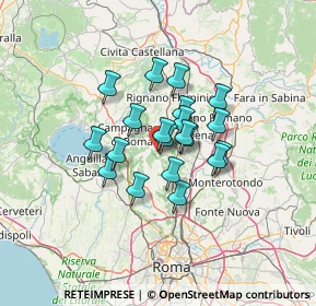 Mappa Sacrofano, 00060 Sacrofano RM, Italia (9.5055)