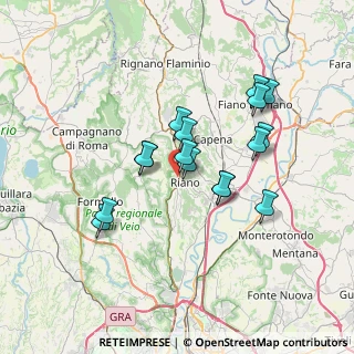 Mappa Via Orlando Giovannetti, 00060 Monte Lungo RM, Italia (6.40625)