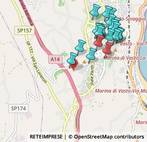 Mappa Via del Mattatoio, 66054 Vasto CH, Italia (1.158)
