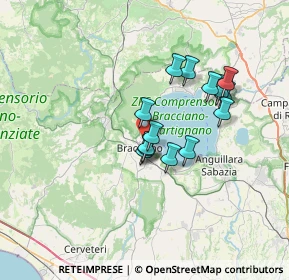 Mappa Via del Lago, 00060 Bracciano RM, Italia (5.745)
