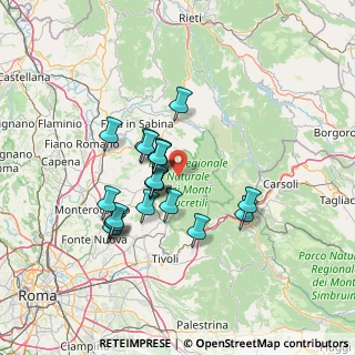 Mappa Via della Pineta, 00010 Monteflavio RM, Italia (12.138)