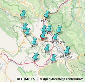 Mappa Via Bucciarelli, 67027 Raiano AQ, Italia (6.67333)