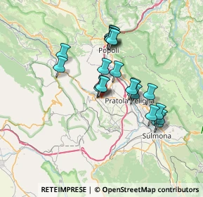 Mappa Via Bucciarelli, 67027 Raiano AQ, Italia (6.2315)