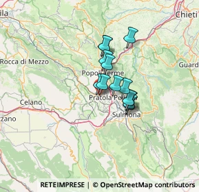 Mappa Via Bucciarelli, 67027 Raiano AQ, Italia (8.70615)