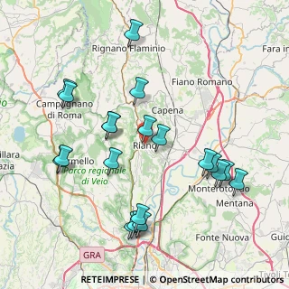 Mappa Via XXV Aprile, 00060 Riano RM, Italia (8.9785)