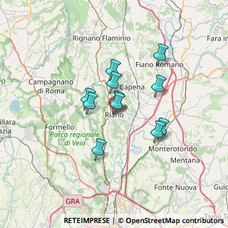 Mappa Via XXV Aprile, 00060 Riano RM, Italia (5.38727)