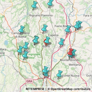 Mappa Via XXV Aprile, 00060 Riano RM, Italia (9.9085)