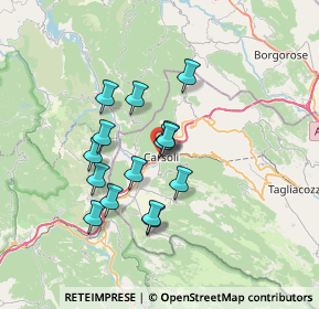 Mappa Via degli Alpini, 67061 Carsoli AQ, Italia (5.88933)