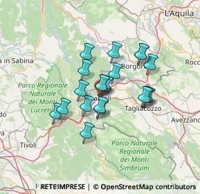 Mappa Via degli Alpini, 67061 Carsoli AQ, Italia (10.585)