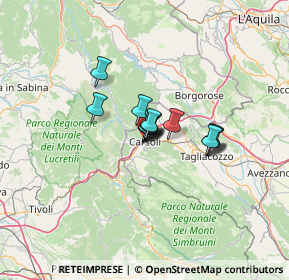 Mappa Via degli Alpini, 67061 Carsoli AQ, Italia (7.09857)