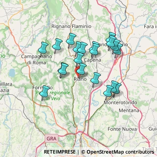 Mappa Via Trento, 00060 Riano RM, Italia (6.757)