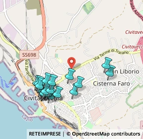 Mappa Via Santa Costanza, 00053 Civitavecchia RM, Italia (1.0615)