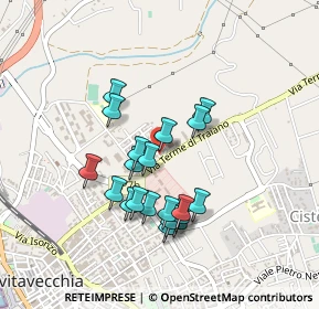Mappa Via Berto Barbarani, 00053 Civitavecchia RM, Italia (0.404)