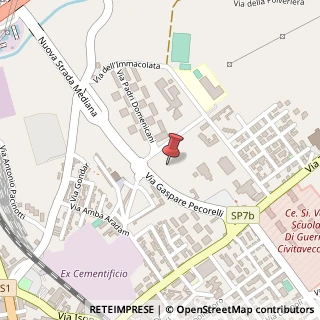 Mappa Via Gaspare Pecorelli, 3, 00053 Civitavecchia, Roma (Lazio)
