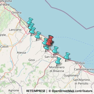 Mappa Via Colli II°, 66054 Vasto CH, Italia (8.68786)